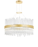 1063P24-169 Genevieve LED Chandelier With Medallion Gold Finish