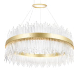 1063P32-169 Genevieve LED Chandelier With Medallion Gold Finish