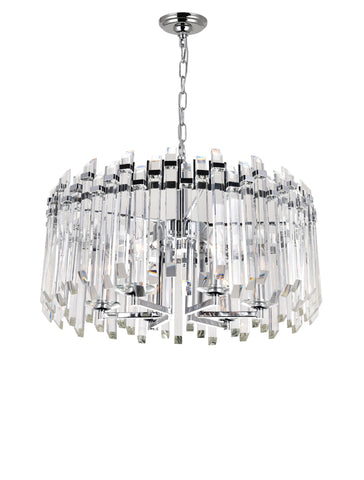 1065P24-6-601 Henrietta 6 Light Chandelier With Chrome Finish