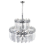 1065P28-12-601 Henrietta 12 Light Chandelier With Chrome Finish