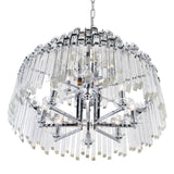 1065P28-12-601 Henrietta 12 Light Chandelier With Chrome Finish