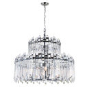 1065P28-12-601 Henrietta 12 Light Chandelier With Chrome Finish