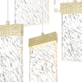 1090P16-6-620 Carolina LED Chandelier With Gold Leaf Finish