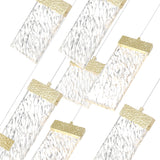 1090P20-10-620 Carolina LED Chandelier With Gold Leaf Finish