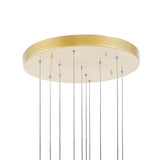 1090P20-10-620 Carolina LED Chandelier With Gold Leaf Finish