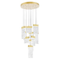 1090P20-10-620 Carolina LED Chandelier With Gold Leaf Finish