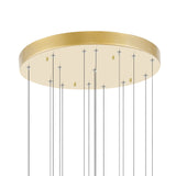 1090P32-16-620 Carolina LED Chandelier With Gold Leaf Finish