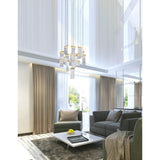 1090P32-16-620 Carolina LED Chandelier With Gold Leaf Finish