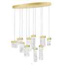 1090P40-10-620-O Carolina LED Chandelier With Gold Leaf Finish