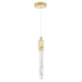 1090P6-1-620 Carolina LED Pendant With Gold Leaf Finish