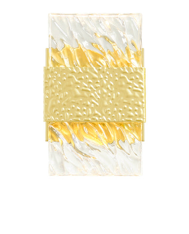 1090W5-1-620 Carolina LED Wall Sconce With Gold Leaf Finish