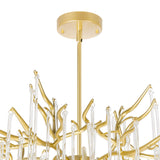 1094P26-6-620 Anita 6 Light Chandelier With Gold Leaf Finish