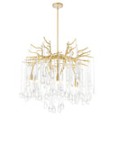 1094P26-6-620 Anita 6 Light Chandelier With Gold Leaf Finish