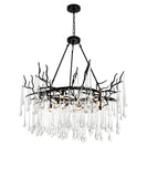 1094P43-12-101 Anita 12 Light Chandelier With Black Finish