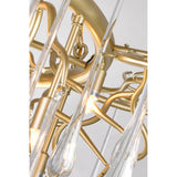 1094P43-12-620 Anita 12 Light Chandelier With Gold Leaf Finish