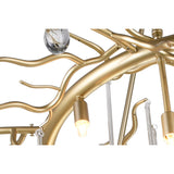 1094P43-12-620 Anita 12 Light Chandelier With Gold Leaf Finish