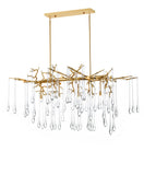 1094P47-10-620 Anita 10 Light Chandelier With Gold Leaf Finish 