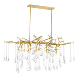 1094P47-10-620 Anita 10 Light Chandelier With Gold Leaf Finish 