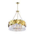 1100P32-8-169 Panache 8 Light Down Chandelier With Medallion Gold Finish