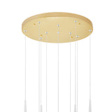 1103P16-10-602 Andes LED Multi Light Pendant With Satin Gold Finish