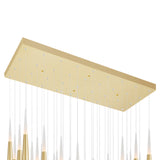 1103P38-36-602 Andes LED Multi Light Pendant With Satin Gold Finish