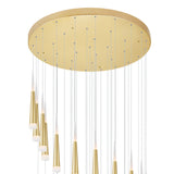 1103P40-36-602 Andes LED Multi Light Pendant With Satin Gold Finish