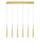 1103P40-6-602 Andes LED Pool Table Light With Satin Gold Finish