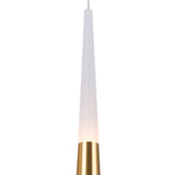 1103P5-1-602 Andes LED Down Mini Pendant With Satin Gold Finish