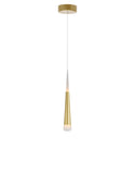 1103P5-1-602 Andes LED Down Mini Pendant With Satin Gold Finish