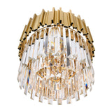 1112P16-4-169 Deco 4 Light Down Chandelier With Medallion Gold Finish