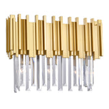 1112W17-3-169 Deco 3 Light Vanity Light With Medallion Gold Finish