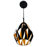 1114P12-1-271 Oxide 1 Light Down Pendant With Black+Copper Finish