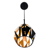 1114P16-1-271 Oxide 1 Light Down Pendant With Black+Copper Finish