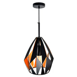 1114P16-1-271 Oxide 1 Light Down Pendant With Black+Copper Finish