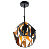 1114P8-1-271 Oxide 1 Light Down Mini Pendant With Black+Copper Finish