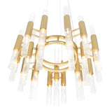 1120P20-42-602 Orgue 42 Light Chandelier With Satin Gold Finish