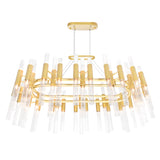 1120P39-72-602 Orgue 72 Light Chandelier With Satin Gold Finish