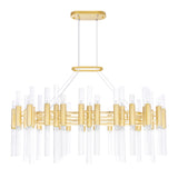 1120P39-72-602 Orgue 72 Light Chandelier With Satin Gold Finish