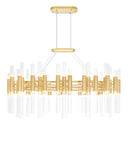 1120P39-72-602 Orgue 72 Light Chandelier With Satin Gold Finish