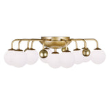 1125C24-9-268 Element 9 Light Flush Mount With Sun Gold Finish