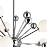 1125P16-8-613 Element 8 Light Chandelier With Polished Nickel Finish