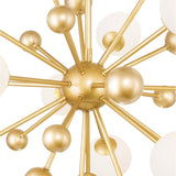 1125P24-11-268 Element 11 Light Chandelier With Sun Gold Finish