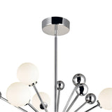 1125P24-11-613 Element 11 Light Chandelier With Polished Nickel Finish