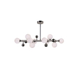 1125P36-10-613 Element 10 Light Chandelier With Polished Nickel Finish