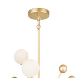 1125P39-17-268 Element 17 Light Chandelier With Sun Gold Finish