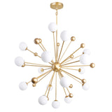 1125P39-17-268 Element 17 Light Chandelier With Sun Gold Finish