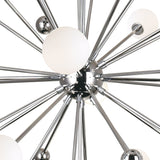 1125P39-17-613 Element 17 Light Chandelier With Polished Nickel Finish