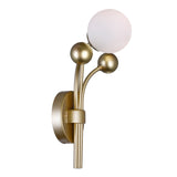 1125W8-1-268 Element 1 Light Wall Light With Sun Gold Finish