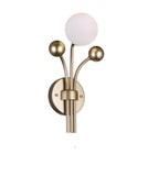 1125W8-1-268 Element 1 Light Wall Light With Sun Gold Finish