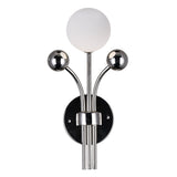 1125W8-1-613 Element 1 Light Wall Light With Polished Nickel Finish